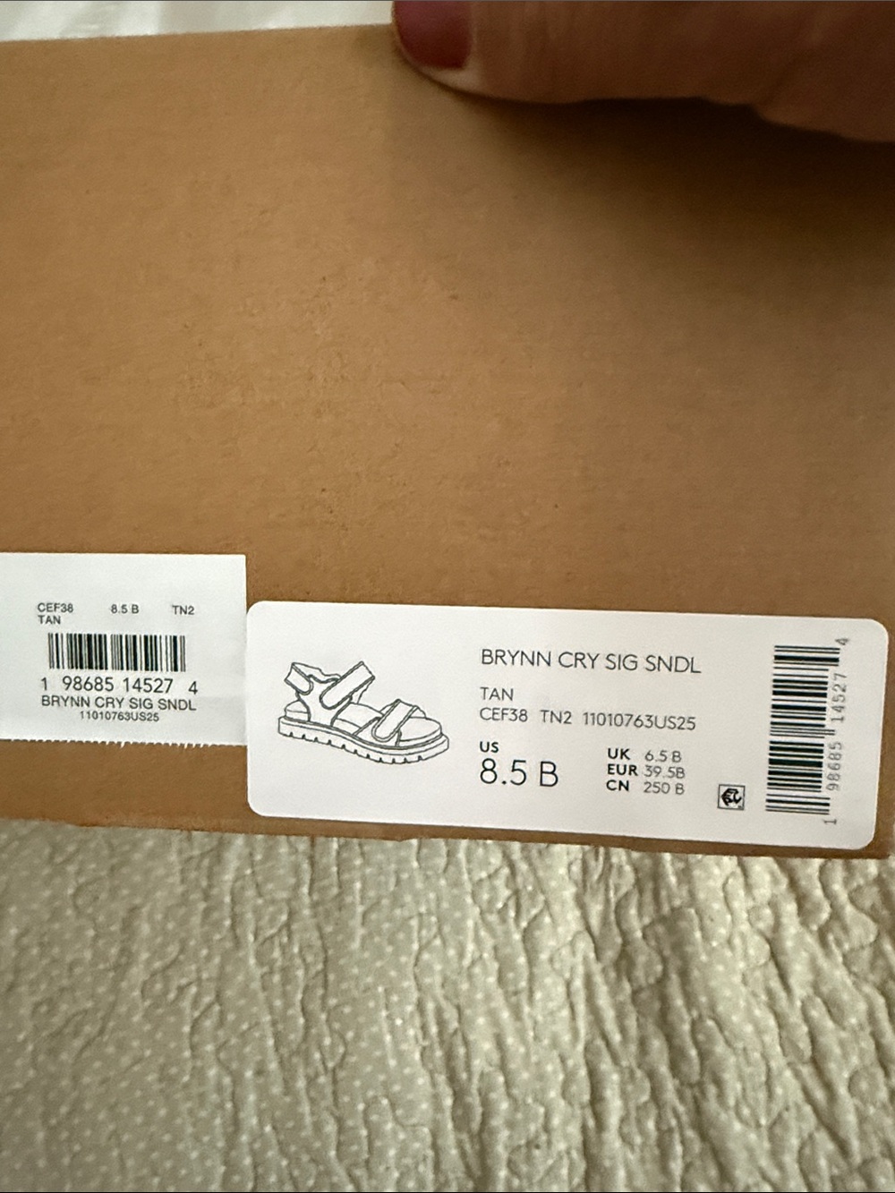 Coach Tan Logo Velcro Strap Sandals Brynn Sandalin Crystal Signature Tan 8.5B - Picture 10 of 11